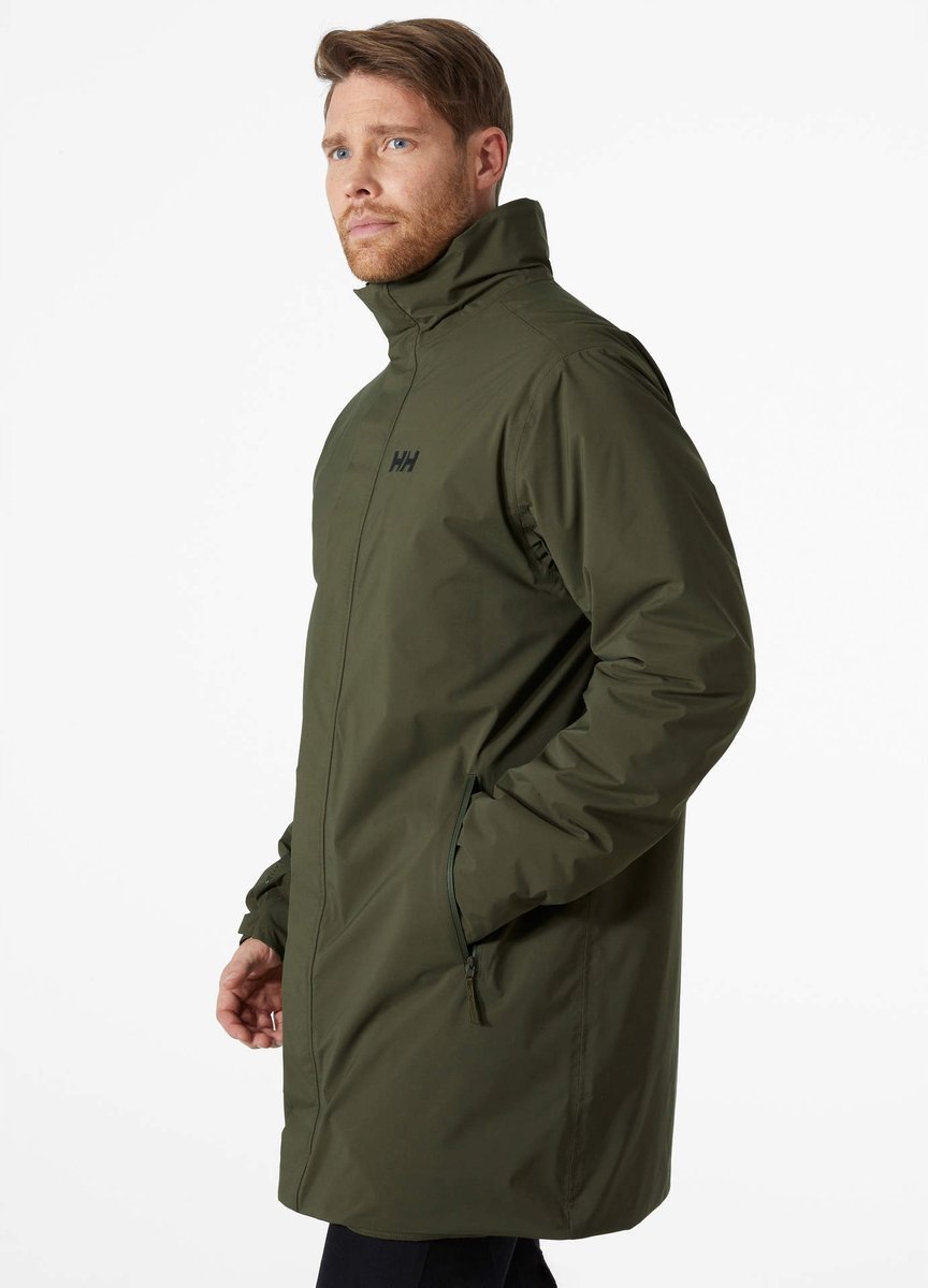 Płaszcz ocieplany Helly Hansen URB PRO INS RAIN COAT-Utility Green L