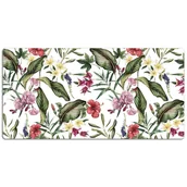 Podkładki na biurko - Duża podkładka na biurko Tropikalne kwiaty 120x60cm, Dywanomat - miniaturka - grafika 1