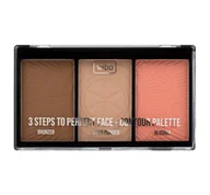 Bronzery i konturowanie twarzy - Wibo 3 Steps To Perfect Face Contouring Palette paleta do konturowania twarzy 10g - miniaturka - grafika 1