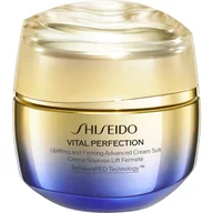 Kremy do twarzy - Shiseido Vital Perfection Uplifting and Firming Advanced Cream Soft lekki krem ujędrniający na dzień i na noc 50 ml - miniaturka - grafika 1