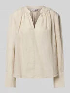 Bluzki damskie - Bluzka o kroju relaxed fit z czystego lnu - miniaturka - grafika 1