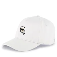 Czapki dla dzieci - Czapka z daszkiem KARL LAGERFELD Z30398 Biały - miniaturka - grafika 1