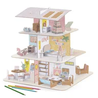 Zabawki kreatywne - Zrób To Sam Djeco - Domek Dla Lalek - miniaturka - grafika 1