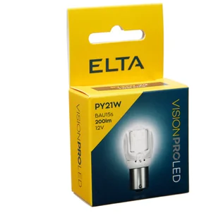 ELTA VISIONPRO ŻARÓWKI LED PY21W AMBER 6000K 200lm - Żarówki samochodowe - miniaturka - grafika 1