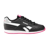 Buty dla dziewczynek - Reebok Royal CL Jog 3.0 buty do biegania, czarne/BOLDPINK/białe, 35, Czarny pogrubiony różowy biały, 2 UK - miniaturka - grafika 1