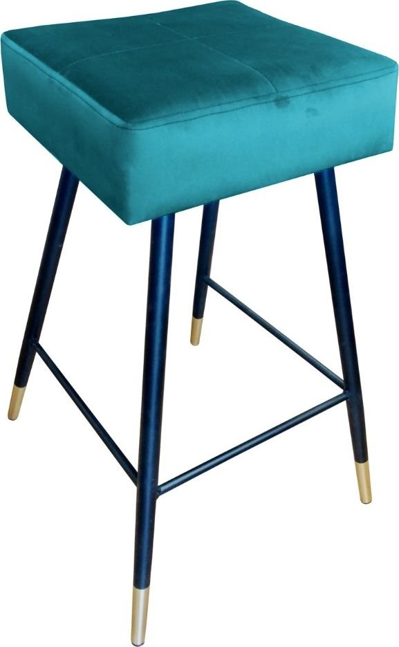 Atos Hoker OLIMP VELVET GOLD morski na metalowych nogach ATOS