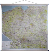 Atlasy i mapy - EkoGraf Polska mapa ścienna drogowa 1:350 000 - miniaturka - grafika 1
