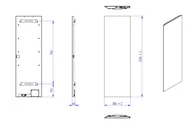 Grzejniki łazienkowe - Instal Projekt Eos Electro 3 grzejnik elektryczny 38,6x120,6 cm biały mat lustro srebrne EOSE-40/120E34L01A - odbiór osobisty: Kraków, Warszawa - miniaturka - grafika 1