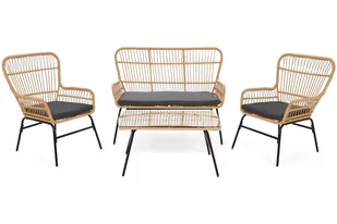 Meble ogrodowe technorattanowe Werona Beige / Grey - Meble ogrodowe - miniaturka - grafika 3
