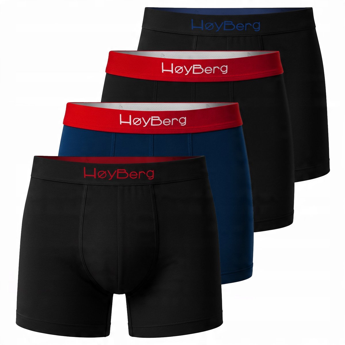HøyBerg - Scandinavian Style Bokserki Męskie Zestaw 4 sztuk Bawełna XL