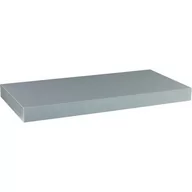 Półki do salonu - SREBRNA SZARA PÓŁKA NAŚCIENNA WISZĄCA VOLATO 60 CM - miniaturka - grafika 1