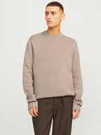 Swetry męskie - Jack & Jones Sweter "Milano" w kolorze beżowym - miniaturka - grafika 1