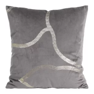Euro Firany Poszewka 45 x 45 Eurofirany Velvet Blink 40 Szary 1224579 - Poszewki na poduszki - miniaturka - grafika 1