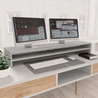 Akcesoria do monitorów - VidaXL Podstawka pod monitor, betonowy szary, 100x - miniaturka - grafika 1