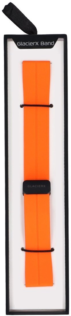 GlacierX pasek do smartwatcha Silicone Magnetic Buckle Vibrant Orange Pomarańczowy 22mm