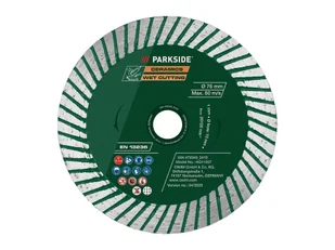 PARKSIDE® Tarcze do metalu / Tarcze do szlifowania metalu / Tarcza do drewna / Tarcza diamentowa (Turbo) / Tarcza diamentowa (Diamentowa tarcza tnąca - Tarcze do pił - miniaturka - grafika 1