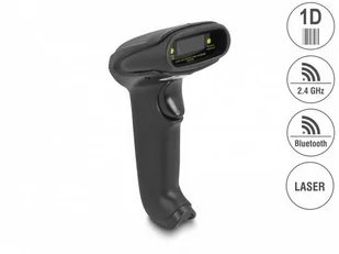Delock Skaner kodów kreskowych 1D 2.4 GHz Bluetooth lub USB 90564 - Dodatki do drukarek i skanerów - miniaturka - grafika 2