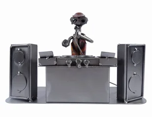 Metalowa figurka DJ. Prezent dla muzyka - Figurki dekoracyjne - miniaturka - grafika 1