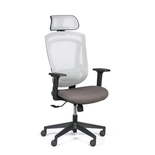 Fotel biurowy, krzesło biurowe Krzesło biurowe DORLEY, szara - Fotele i krzesła biurowe - miniaturka - grafika 1