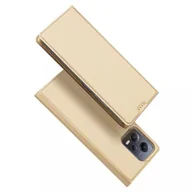 Etui i futerały do telefonów - Dux Ducis Skin Pro etui do Xiaomi Redmi Note 12 5G / Poco X5 5G pokrowiec z klapką portfel na kartę podstawka złote - miniaturka - grafika 1