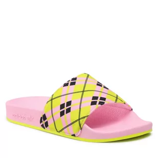 Adidas Klapki adilette W GW6094 Trupnk/Aciyel/Cblack - Klapki i japonki damskie - miniaturka - grafika 1