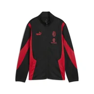 Kurtki i kamizelki sportowe męskie - Młodzieżowa kurtka AC Milan ftblNRGY+ PUMA Black For All Time Red - miniaturka - grafika 1