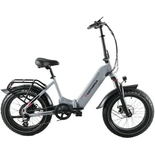Rower elektryczny 20", fatbike, szary, E-BIKE, GERMINA / Germina - Rowery elektryczne - miniaturka - grafika 1
