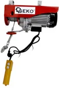Wciągarki - Geko Wyciągarka elektryczna budowlana linowa 300/600kg G01088 - miniaturka - grafika 1
