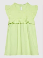 Sukienki i spódniczki dla dziewczynek - United Colors Of Benetton Sukienka letnia 31KAAV001 Zielony Regular Fit - miniaturka - grafika 1