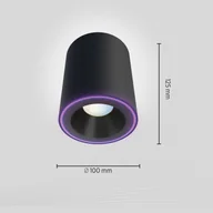 Lampy sufitowe - Reflektor sufitowy LED Calex Smart Halo Spot, czarny - miniaturka - grafika 1