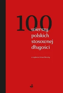 100 wierszy polskich stosownej długości - Poezja - miniaturka - grafika 1