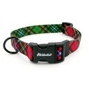 Szelki dla psów - Obroża Regulowana W Szkocką Kratę Tartan Psiakrew, Szer. Na 2,5 Cm, Czarne Okucia-Xxl 38-52 Cm - miniaturka - grafika 1