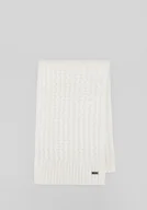 Apaszki i szaliki męskie - Szalik damski o splocie w delikatny wzór kremowy - miniaturka - grafika 1