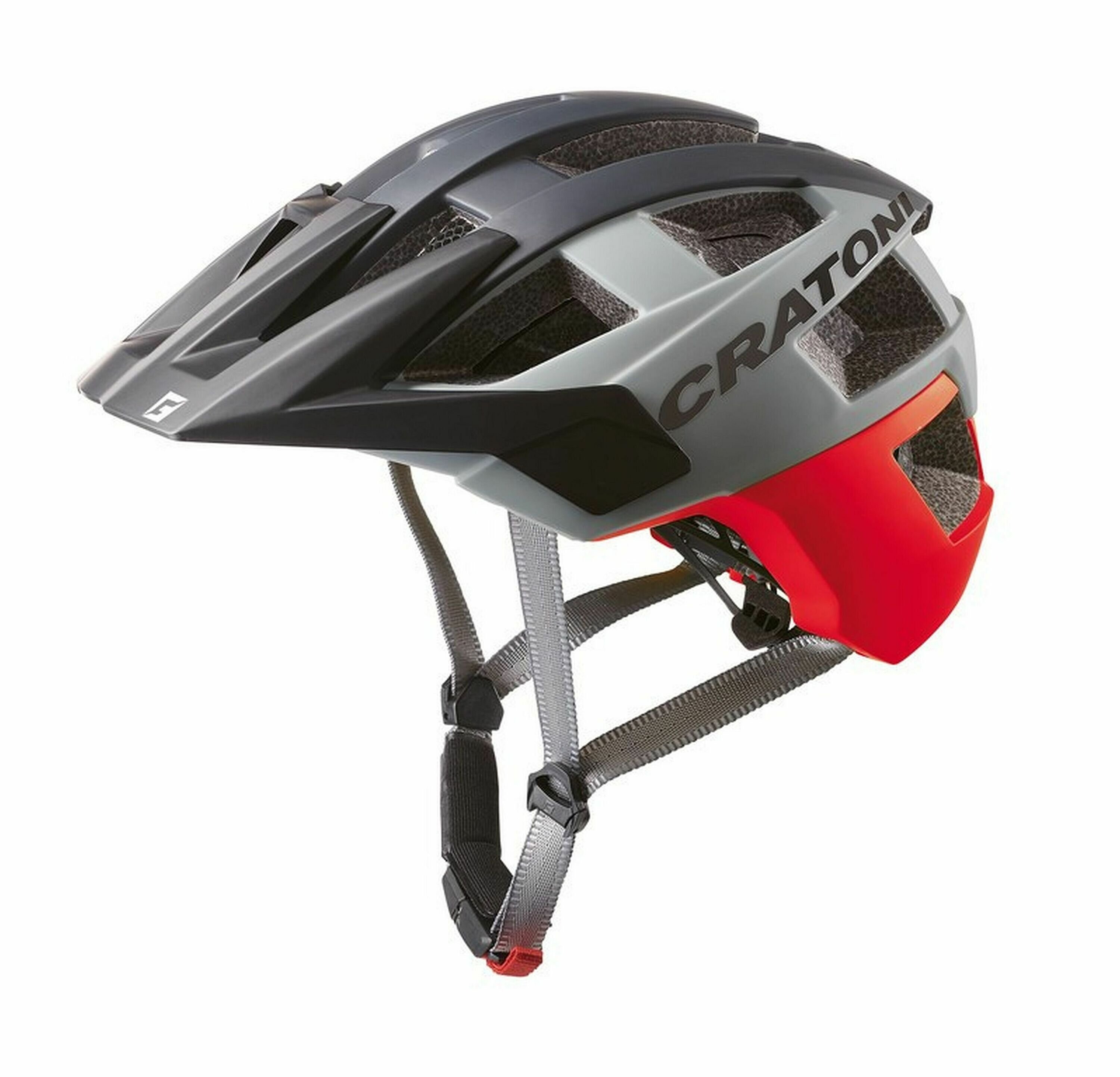Kask rowerowy CRATONI AllSet (MTB), rozmiar: S/M (54-58 cm), czerwony/czarny matowy