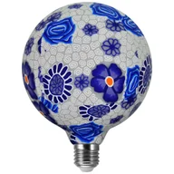 Żarówki LED - Żarówka dekoracyjna FOLK BLUE 311320 Polux LED 4W 2700K E27 G125 kulka 230V biała ciepła - miniaturka - grafika 1