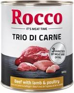 Mokra karma dla psów - Rocco Classic Trio di Carne edycja specjalna, 6 x 800 g - Wołowina, jagnięcina i drób - miniaturka - grafika 1