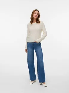 Vero Moda Sweter w kolorze kremowym - Swetry damskie - miniaturka - grafika 1