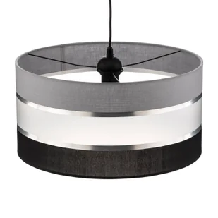 Lampa wisząca Helen szaro-czarno-srebrna, Ø 40cm - Lampy sufitowe - miniaturka - grafika 5