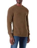 Swetry męskie - GANT sweter męski, Army Green, L - miniaturka - grafika 1