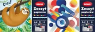 Szkolne artykuły papiernicze - Zeszyt papierów kolor. samoprzylep. A4/8K (10szt) - Beniamin - miniaturka - grafika 1