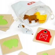 Sortery dla dzieci - Gra rozpoznawanie przez dotyk Farma +10mc BigJigs - miniaturka - grafika 1