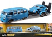 Samochody i pojazdy dla dzieci - Volkswagen T1 Samba + Vw Beetle 1:24 Maisto 32752 - miniaturka - grafika 1