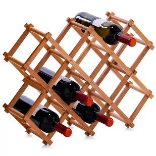 Zeller Bambusowy stojak na wino 10 butelek B002MOTF62 - Stojaki na wino - miniaturka - grafika 1