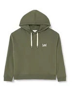 Bluzy damskie - Lee Essential Hoodie damska bluza z kapturem, zielony, M - miniaturka - grafika 1