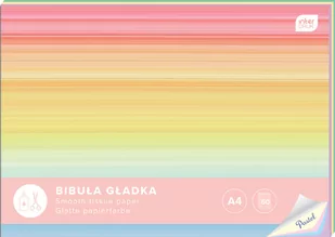 Bibuła gładka w zeszycie A4 60 pastel Interdruk - Szkolne artykuły papiernicze - miniaturka - grafika 1