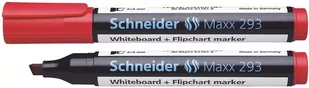 Schneider marker do tablic Maxx 293, ścięty, 2-5 mm, czerwony SR129302 - Markery permanentne - miniaturka - grafika 1