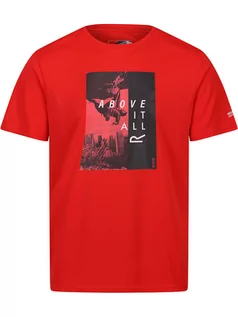 Koszulki sportowe męskie - Regatta Koszulka funkcyjna "Fingal VII" w kolorze czerwonym - grafika 1