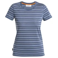 Koszulki sportowe damskie - Koszulka damska Icebreaker Women Wave SS Tee Stripe Rozmiar: M / Kolor: niebieski - miniaturka - grafika 1