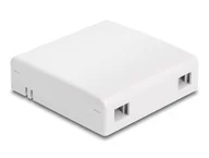 Pozostałe akcesoria sieciowe - DeLOCK Optyczna skrzynka rozdzielcza naścienna, na 2 x SC Simplex bądź LC Duplex, biała 87897 - miniaturka - grafika 1