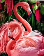 Mały naukowiec - Norimpex, Diamentowa mozaika - Flamingi - miniaturka - grafika 1